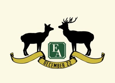 Green plaid with black green and E and A monogram